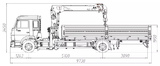 Бортовой автомобиль с КМУ 6594-131037-69 (4x2)