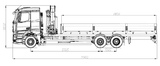 Бортовой автомобиль с КМУ 7590-118444-49 (6x2-2)