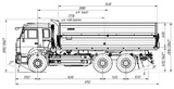 Самосвал с 3-х сторонней разгрузкой 658901-003-48 (6x4)