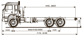 Шасси KAMAZ - 43118-46