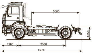 Шасси KАМАZ - 43255-R4