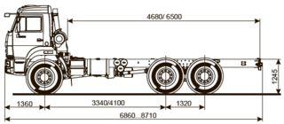 Шасси KAMAZ - 5350-42
