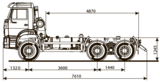 Шасси KAMAZ - 6522-43