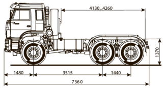 Шасси KAMAZ - 65221-43