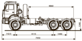 Шасси KAMAZ - 65222-43