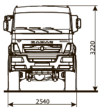 Шасси KAMAZ - 65222-43