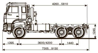 Шасси KAMAZ - 65225-43
