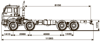 Шасси KАМАZ - 6560-43