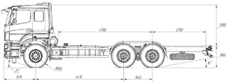 Шасси KAMAZ-6580-0003001-J5