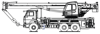 Кран стреловой автомобильный КС-5573А