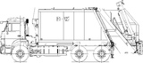 Мусоровоз с задней загрузкой КО-427-01